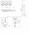 Alternator Electric Starter Ignition Diagram and Parts List for  Briggs and Stratton Engine